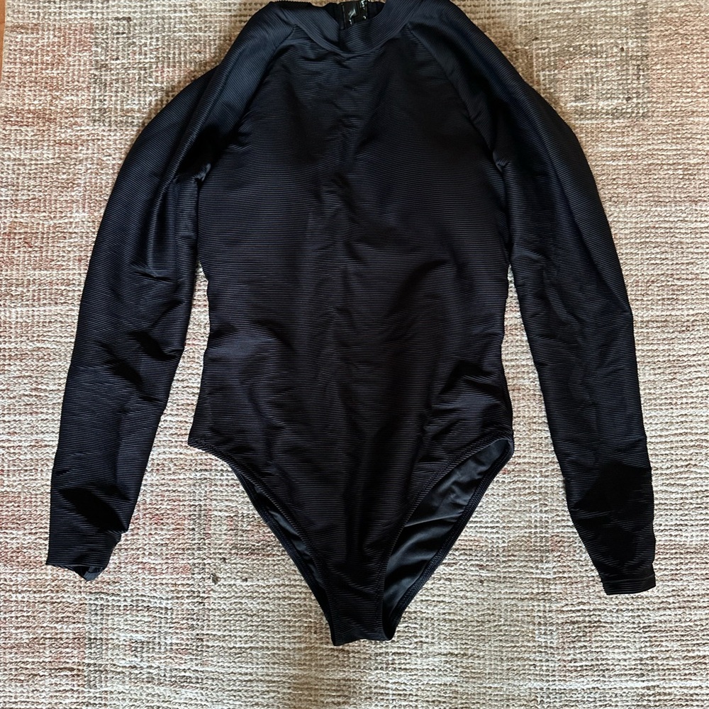 J.Crew Long Sleeve One Piece Swimsuit, Size 8
